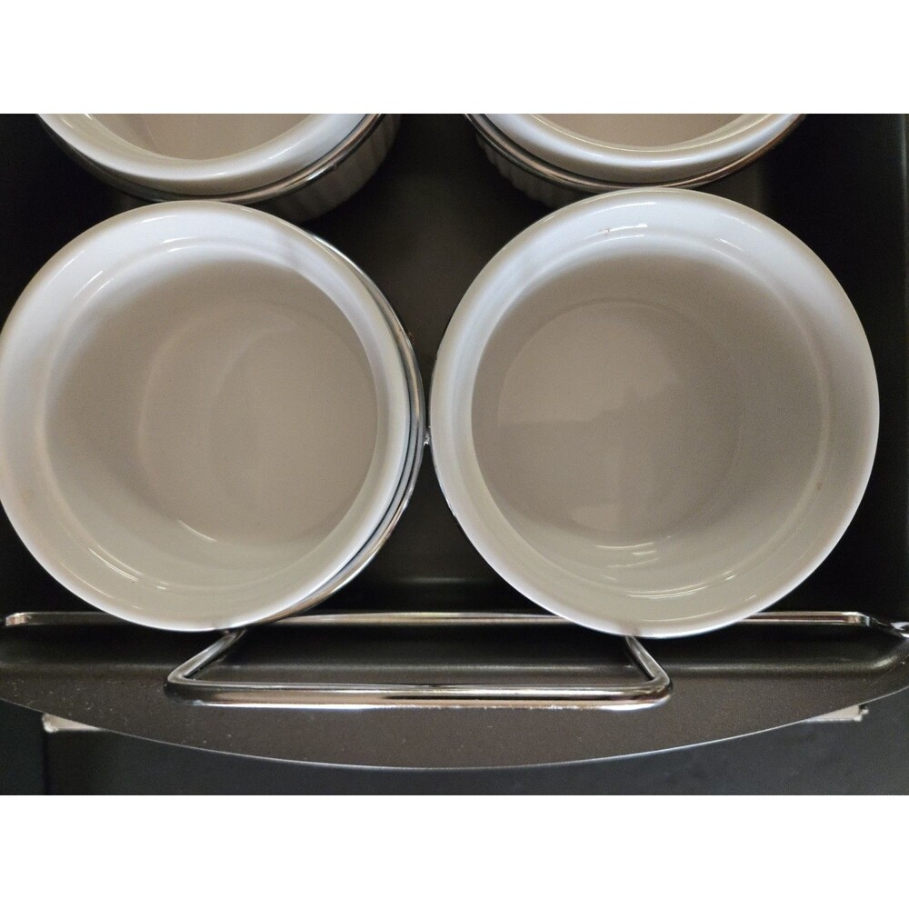 6 Pc CREME BRULEE' Set - Original Professional CHICAGO METALLIC Cookware GUC - Picture 6 of 8